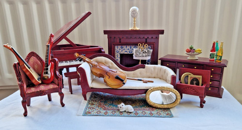 Dolls house bundle mahogany - house,