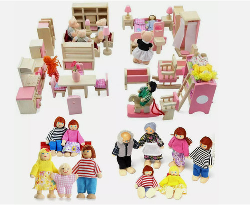 Wooden dolls house - 1/12,