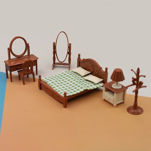 1set bed dolls house - 1set,